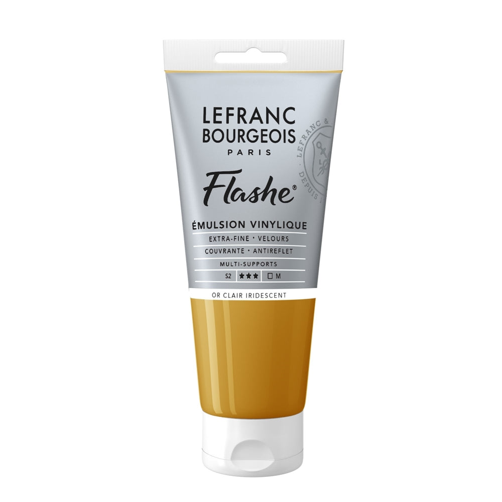 Tinta Acrílica Flashe Lefranc & Bourgeois 80ml S2 834 Light Gold Iridescent