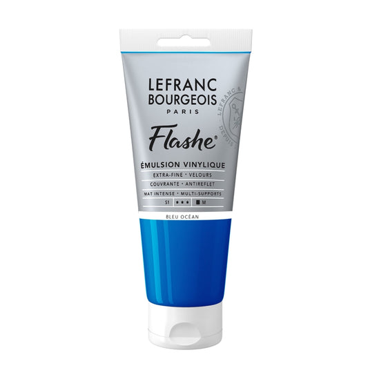 Tinta Acrílica Flashe Lefranc & Bourgeois 80ml S1 904 Ocean Blue