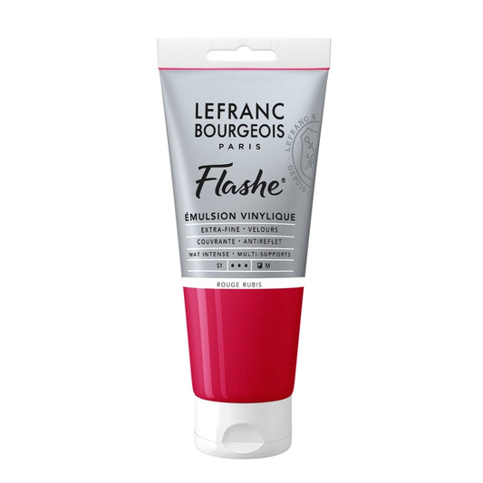 Tinta Acrílica Flashe Lefranc & Bourgeois 80ml S1 388 Ruby Red