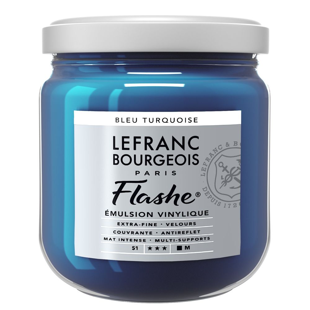 Tinta Acrílica Flashe Lefranc & Bourgeois 400ml S1 050 Turquoise Blue