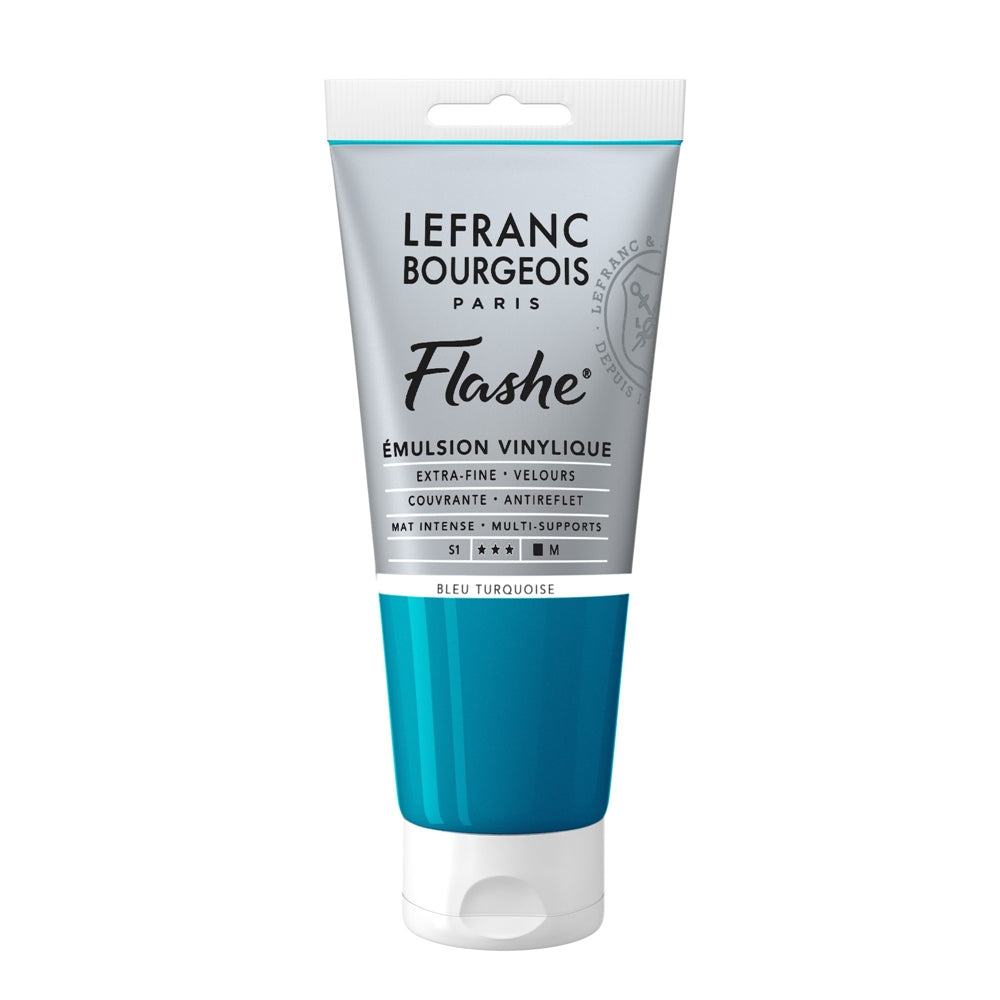 Tinta Acrílica Flashe Lefranc & Bourgeois 80ml S1 050 Turquoise Blue