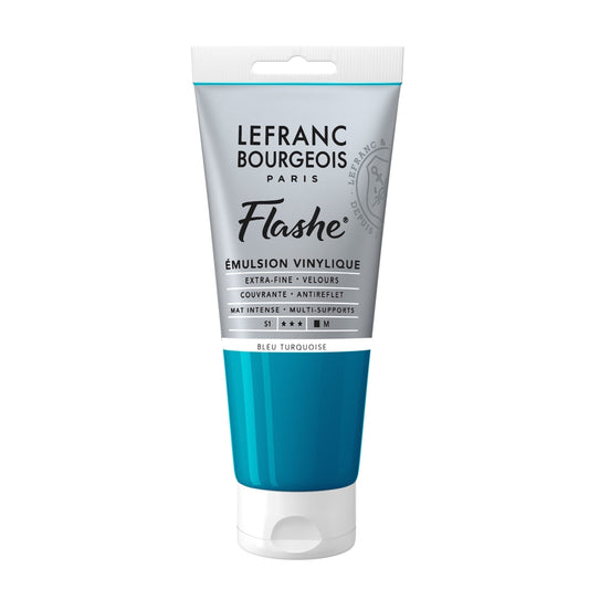 Tinta Acrílica Flashe Lefranc & Bourgeois 80ml S1 050 Turquoise Blue