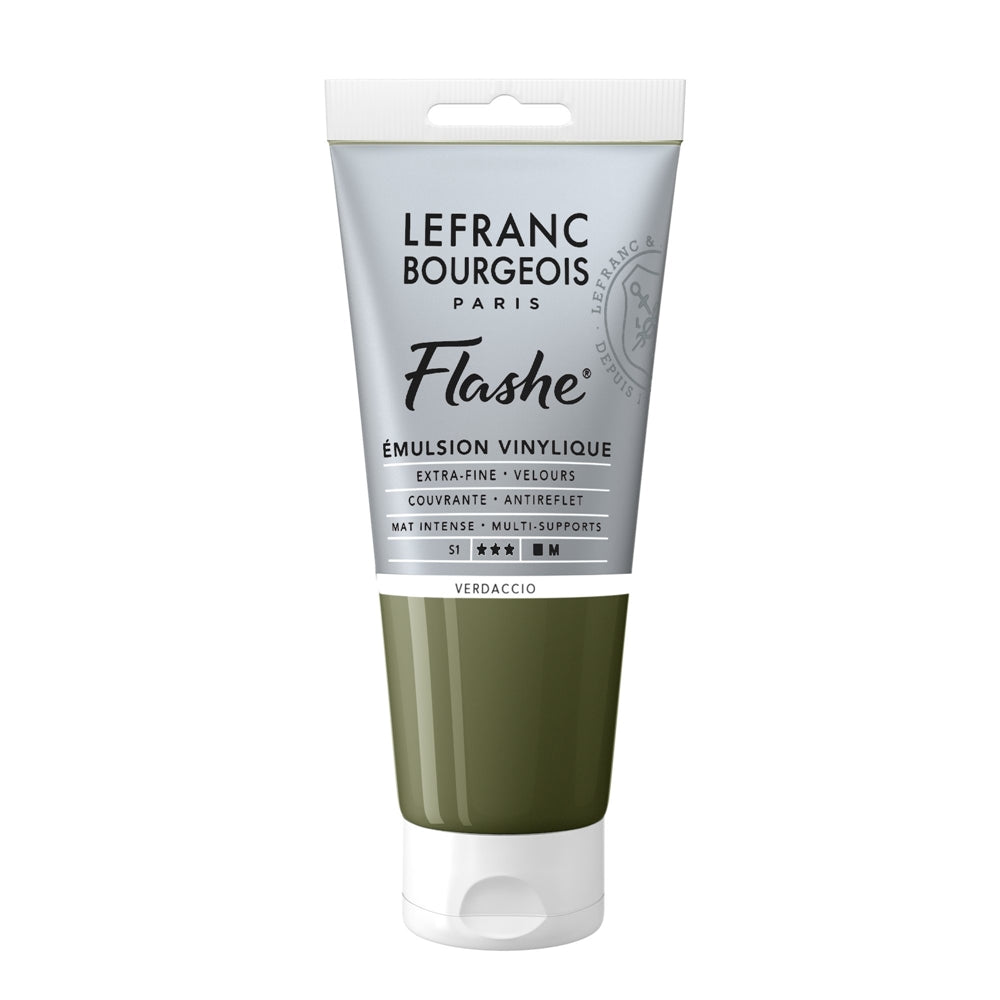 Tinta Acrílica Flashe Lefranc & Bourgeois 80ml S1 500 Verdaccio