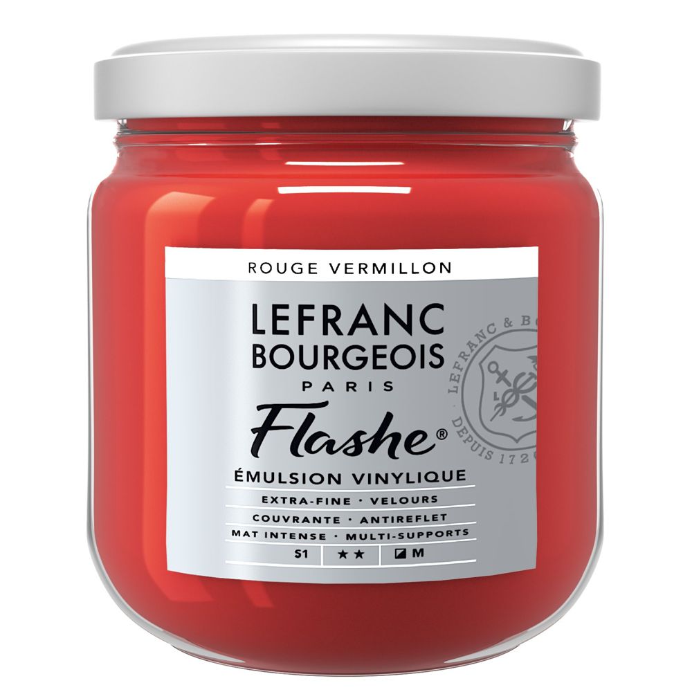 Tinta Acrílica Flashe Lefranc & Bourgeois 400ml S1 393 Vermilion Red