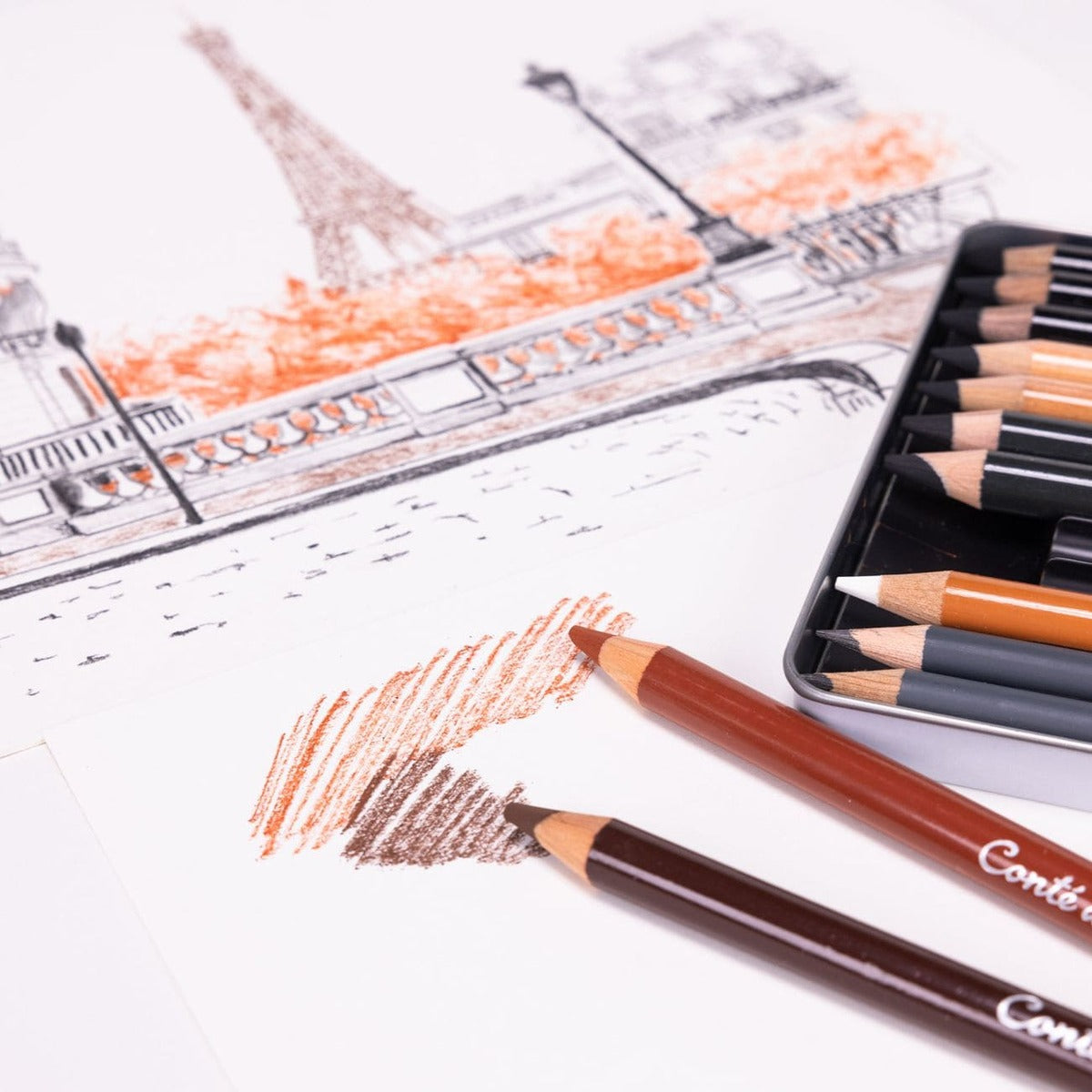 Lápis Crayon Conté à Paris Carbone 3B