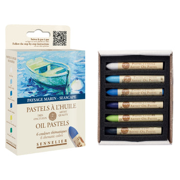 Pastel Oleoso Sennelier 06 Cores Paysage Marin
