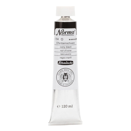 Tinta Óleo Schmincke Norma 120ml S1 704 Ivory Black