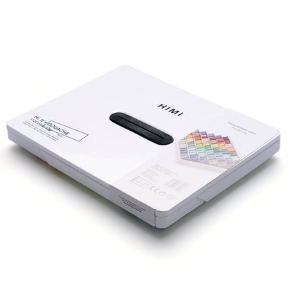 Estojo Branco C/ Tinta Guache Profissional Himi 112 Cores
