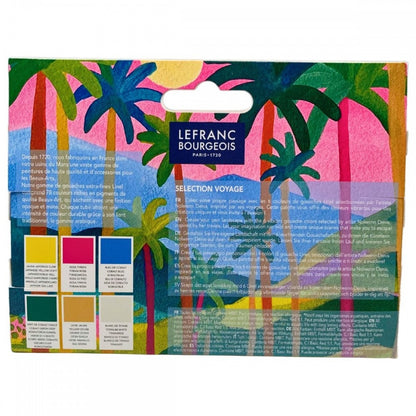 Estojo Tinta Guache LINEL Voyage Lefranc & Bourgeois 06 Cores 14ml