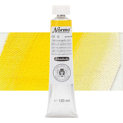 Tinta Óleo Schmincke Norma 120ml S3 238 Cadm Yellow Lemon