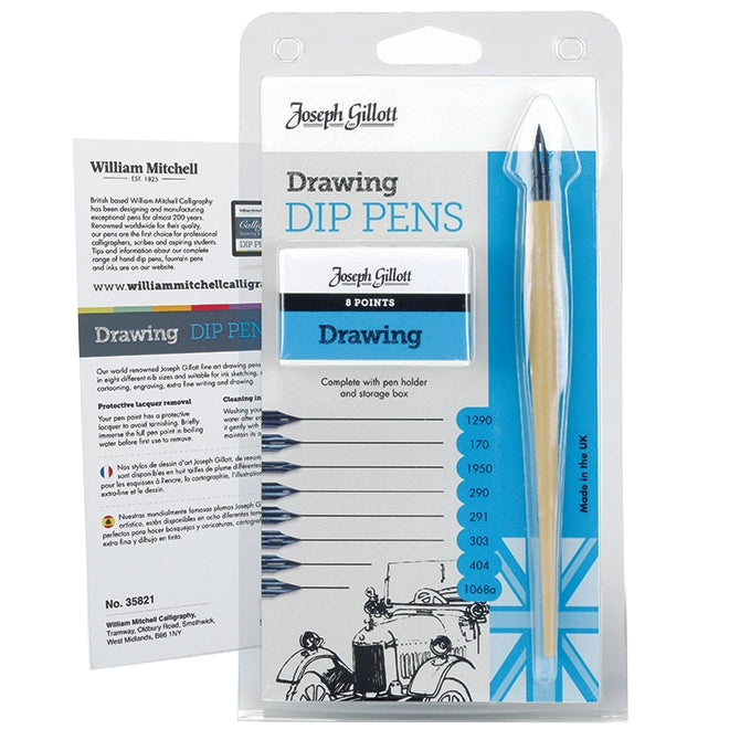 Kit Caligrafia Profissional Penas Drawing Joseph Gillott