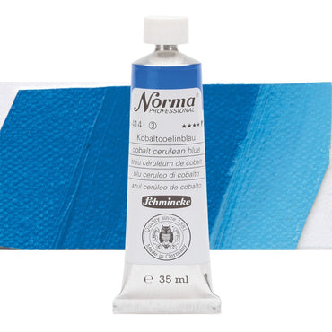 Tinta Óleo Schmincke Norma 35ml S3 414 Cobalt Cerulean Blue