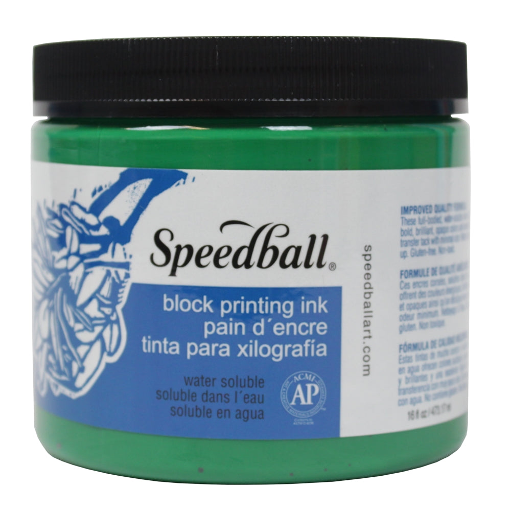 Tinta Para Xilogravura Speedball 470ml Verde 3704