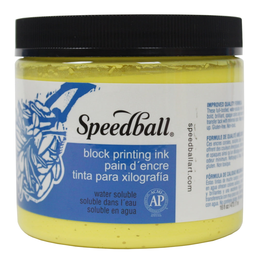 Tinta Para Xilogravura Speedball 470ml Amarelo 3705