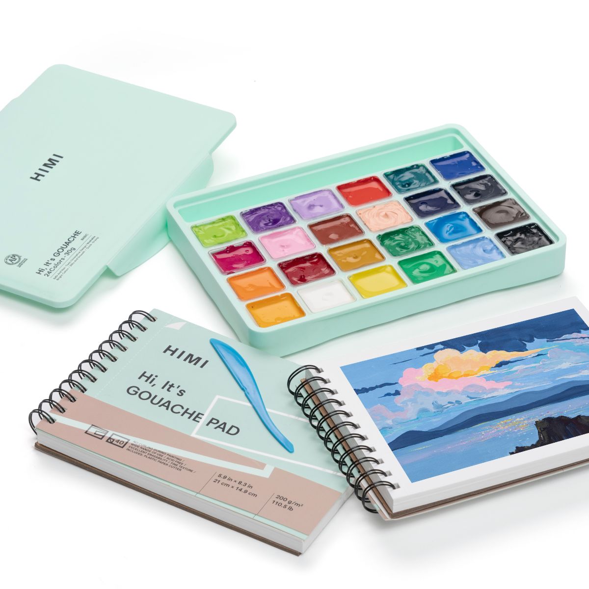 Bloco de Papel para Guache Himi 200g/m² 21x14,9cm 40 Folhas