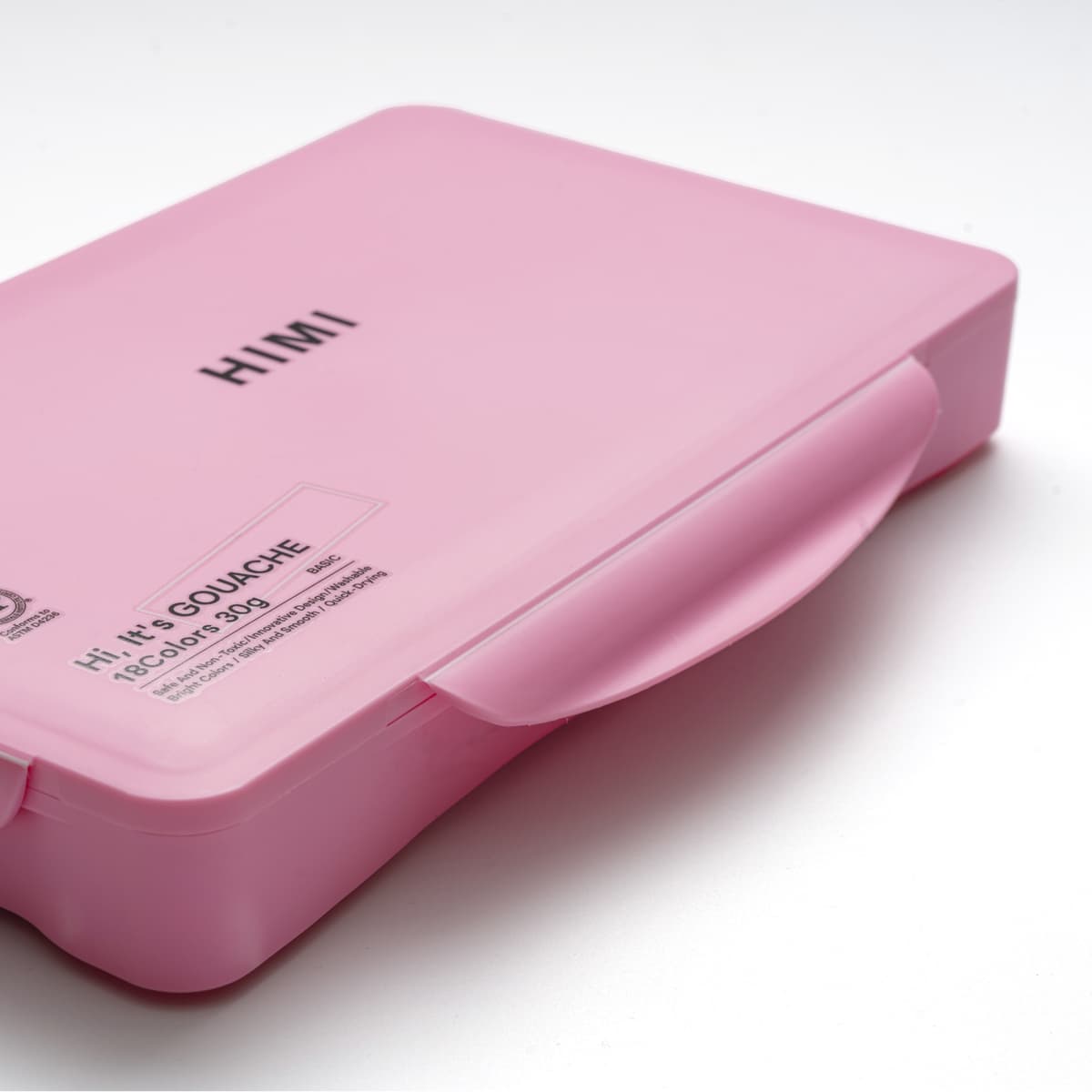 Tinta Guache Profissional Himi 18 Cores Estojo Rosa