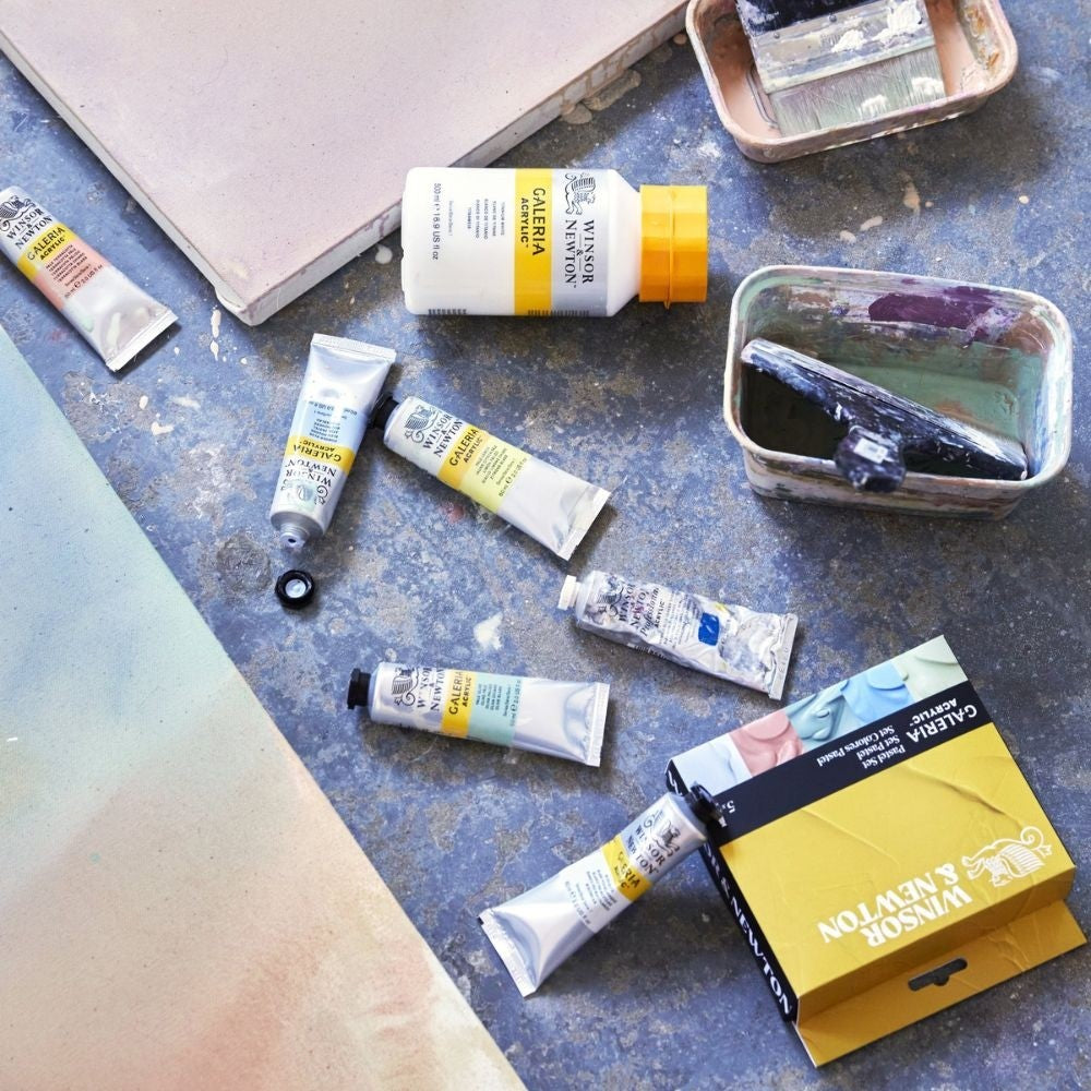 Estojo Tinta Galeria Winsor & Newton 60ml 05 Tons Pastéis