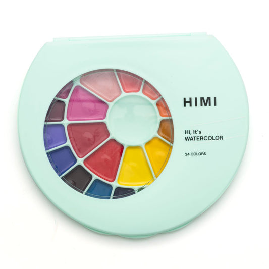Estojo Aquarela Himi 24 Cores Vibrantes