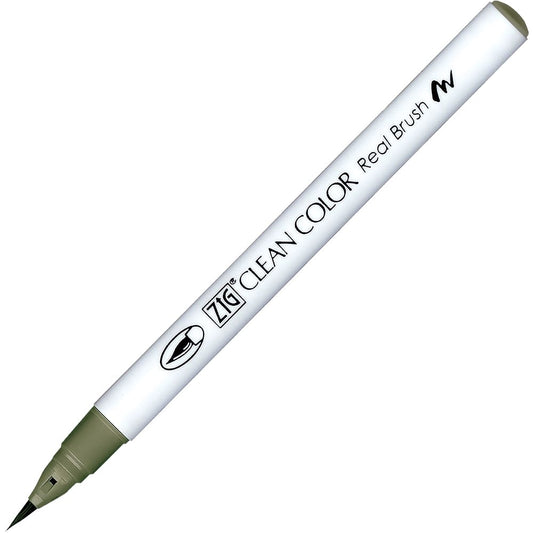 Caneta Pincel Kuretake Zig Clean Color Real Brush Almond Green 403