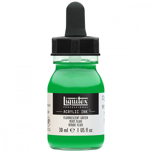 Tinta Acrílica Líquida Liquitex 30ml Fluorescent Green 985
