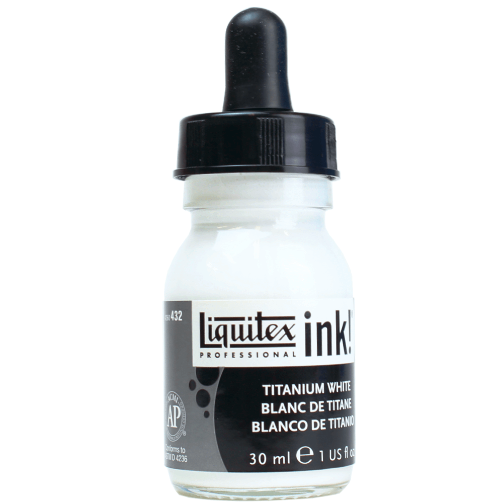 Tinta Acrílica Líquida Liquitex 30ml Titanium White 432