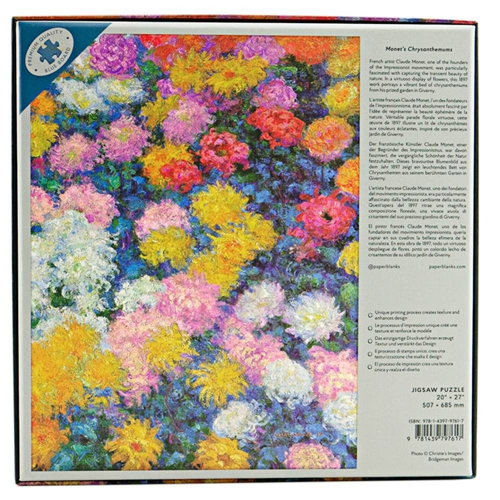 Quebra-Cabeça Paperblanks 1000 Peças Monet's Chrysanthemums