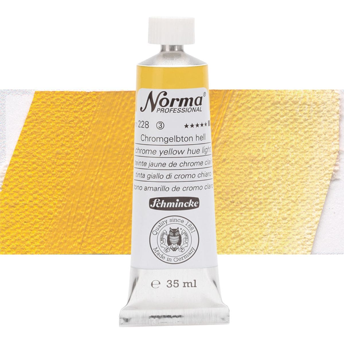 Tinta Óleo Schmincke Norma 35ml S3 228 Chrome Yellow Hue Light