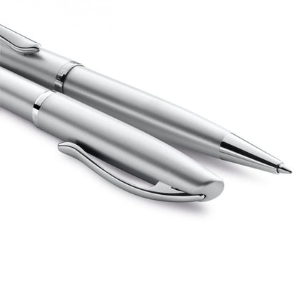 Estojo Caneta Pelikan Jazz Noble Elegance Silver Tinteiro e Esferográfica