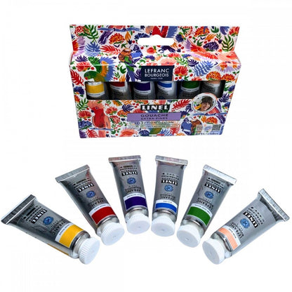 Estojo Tinta Guache LINEL Design Lefranc & Bourgeois 06 Cores 14ml