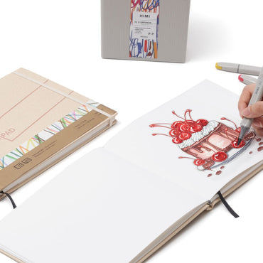 Bloco de Papel Marker Himi 200g/m² 25,4x19,3cm 30 Folhas