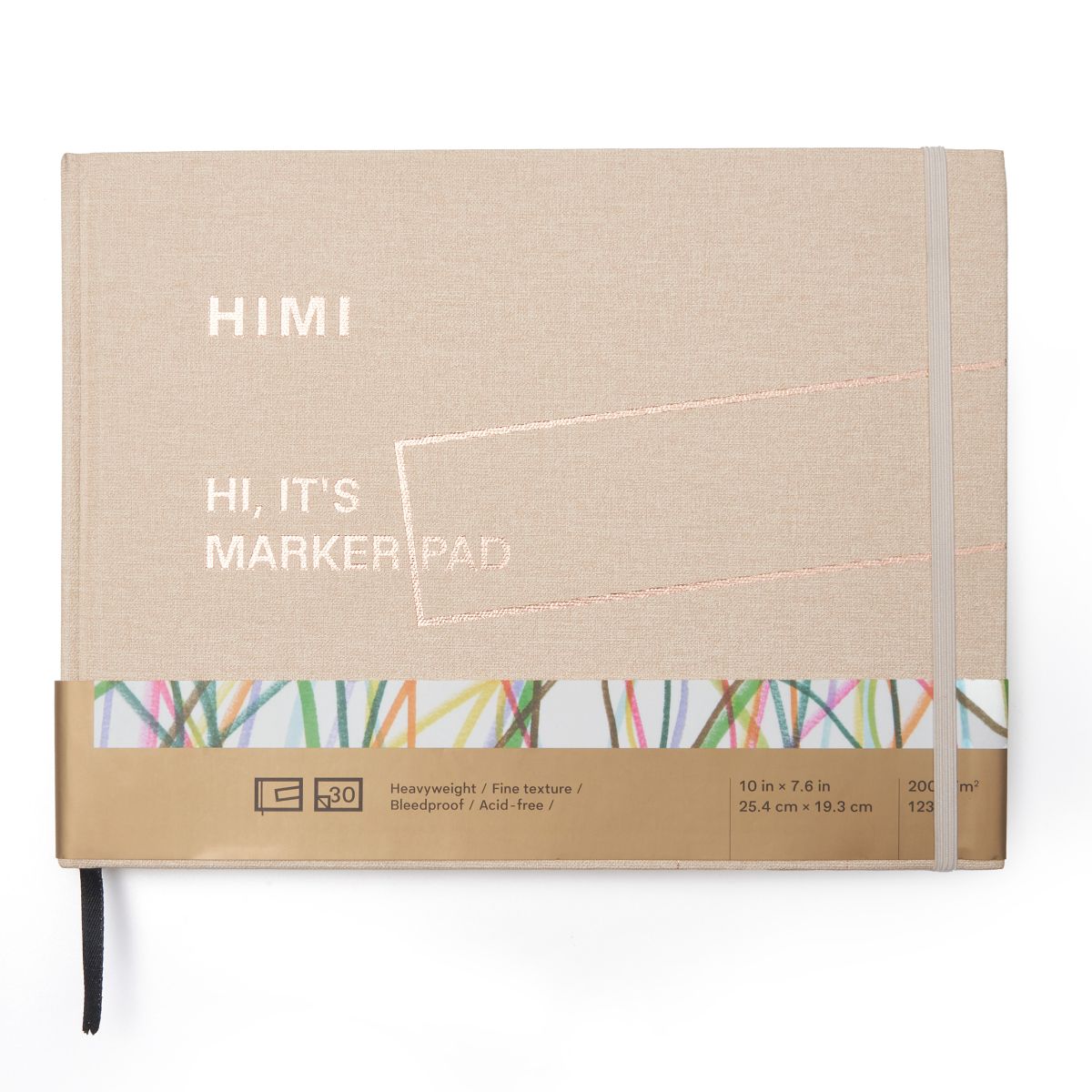 Bloco de Papel Marker Himi 200g/m² 25,4x19,3cm 30 Folhas