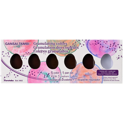 Aquarela Kuretake Gansai Tambi 05 Granulation Colors