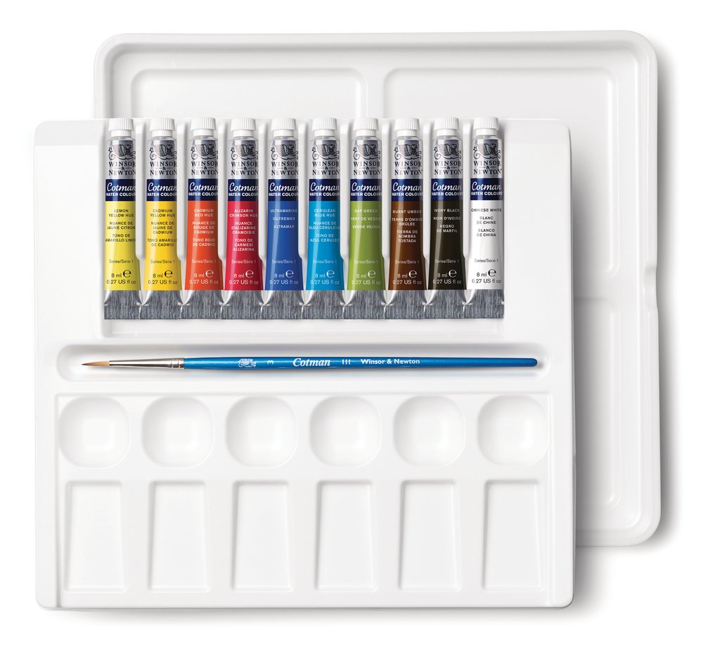 Aquarela Winsor & Newton Cotman Palette Set 10 Cores