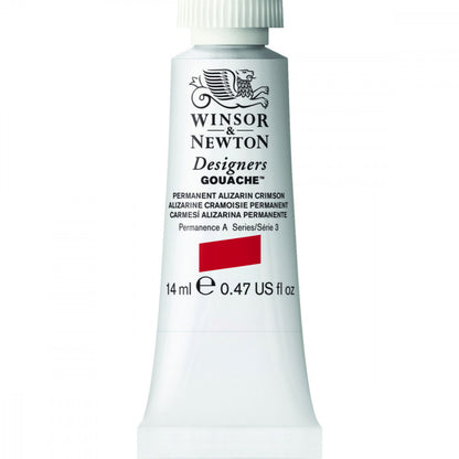 Tinta Guache Winsor & Newton Designers 14ml S3 466 Permanent Alizarin Crimson