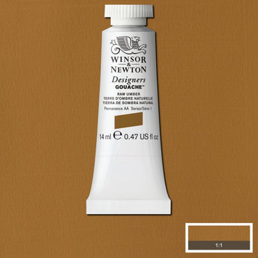 Tinta Guache Winsor & Newton Designers 14ml S1 554 Raw Umber