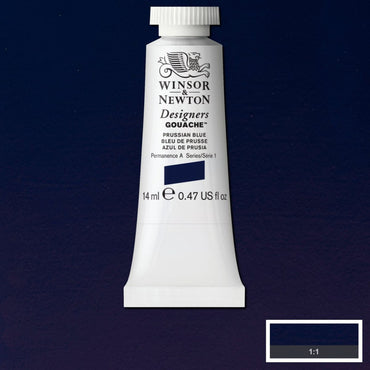 Tinta Guache Winsor & Newton Designers 14ml S1 538 Prussian Blue