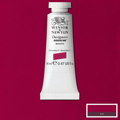 Tinta Guache Winsor & Newton Designers 14ml S2 380 Magenta