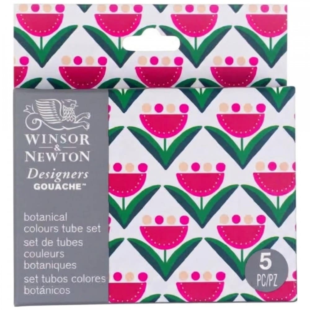 Guache Winsor & Newton Profissional C/5 Cores Edição Botanical Collection