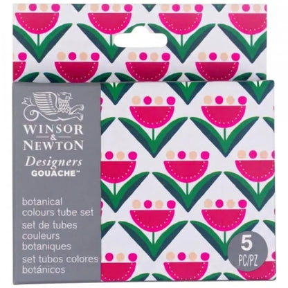 Guache Winsor & Newton Profissional C/5 Cores Edição Botanical Collection