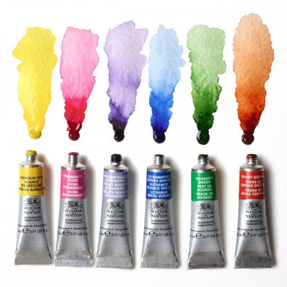 Aquarela Winsor & Newton Profissional C/6 Tubos Edição Floral Collection