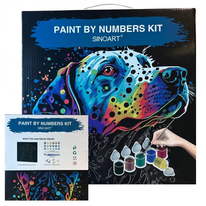 Conjunto Pintura Numerada Arte Terapia 30X30cm My Dog