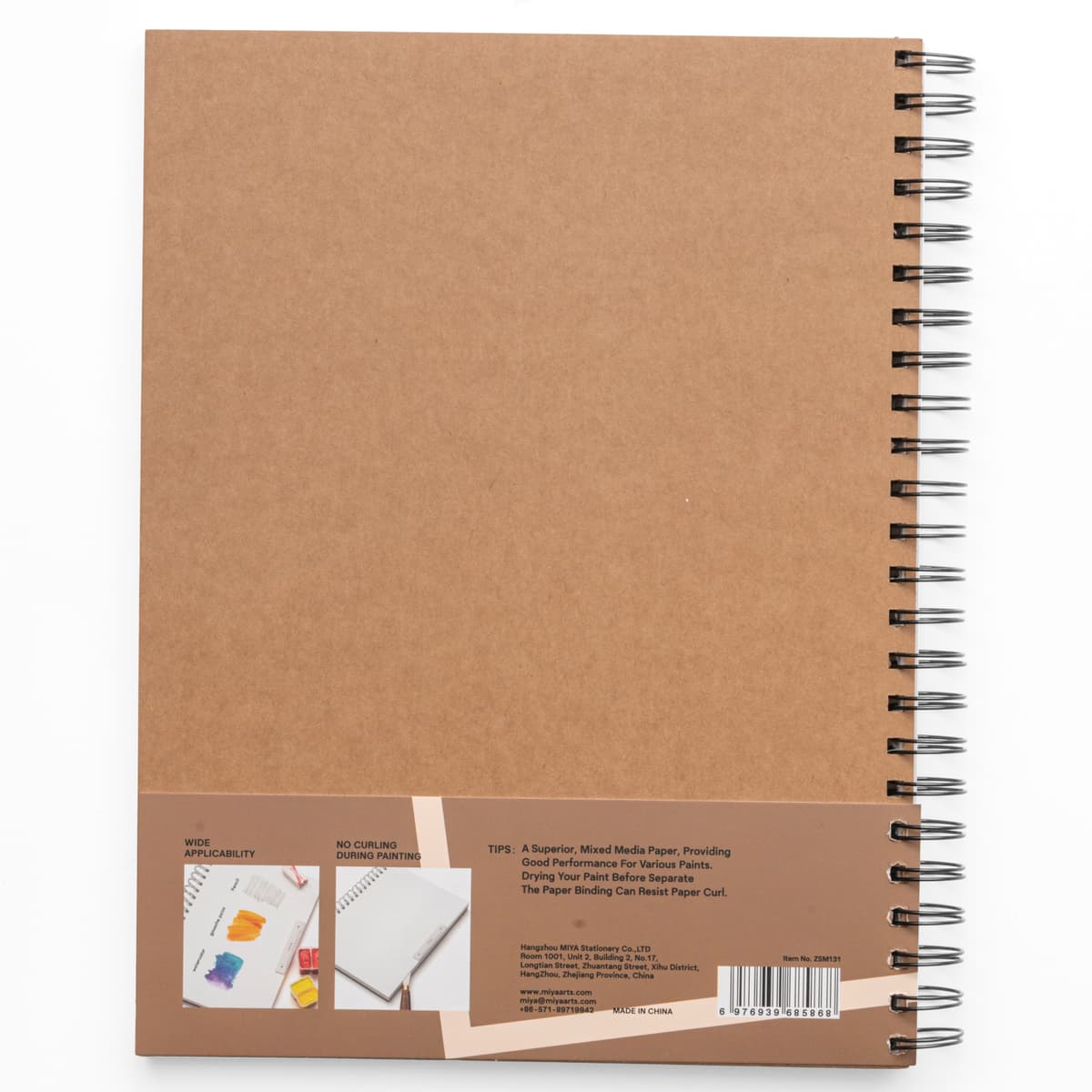 Bloco de Papel Mixed Media Himi 180g/m² 22,9x30,5cm 40 Folhas