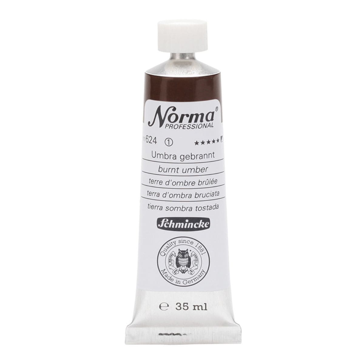 Tinta Óleo Schmincke Norma 35ml S1 624 Burnt Umber