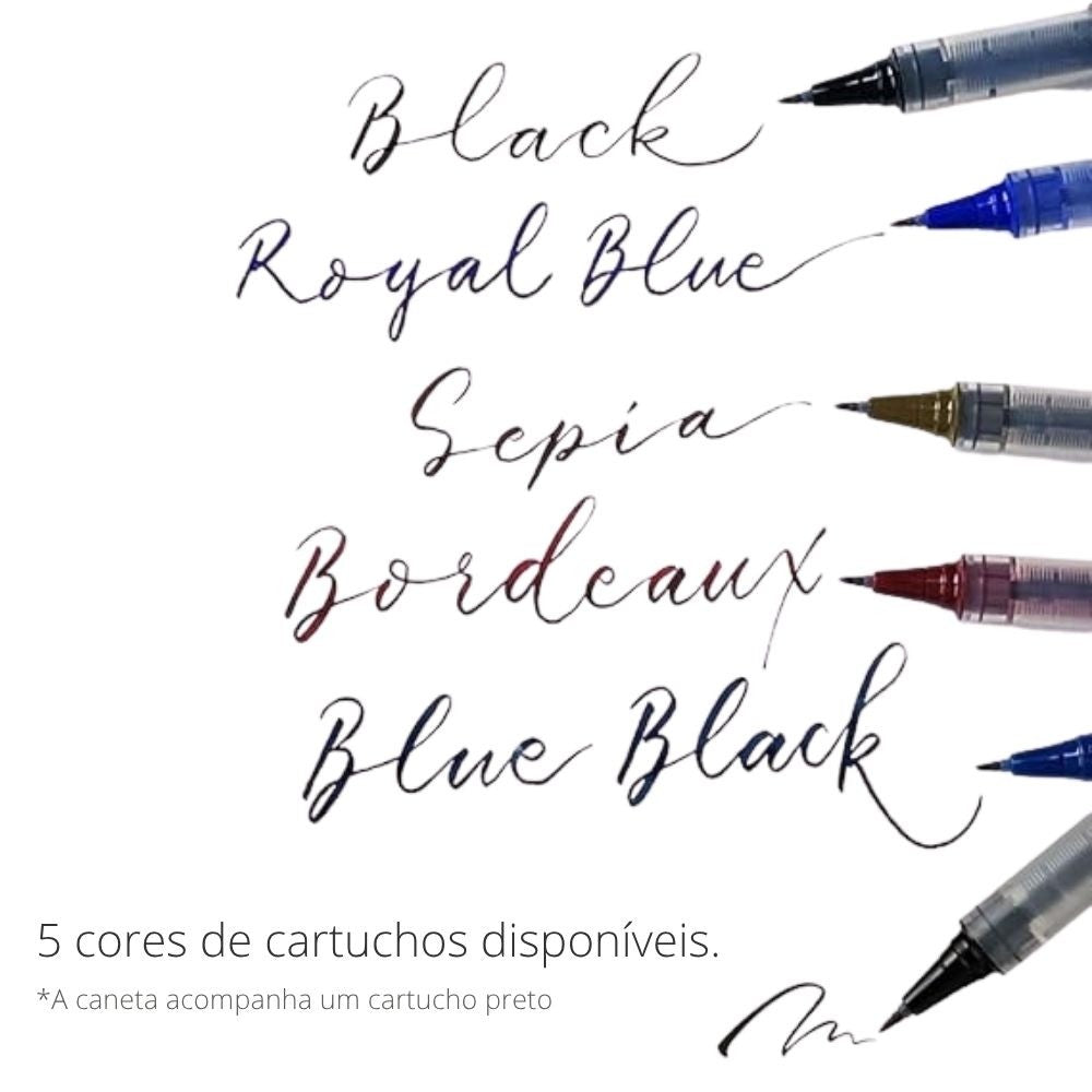 Caneta Letter Pen Cocoiro Kuretake Extra Fina Bordeaux Red