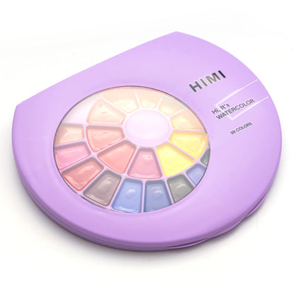 Estojo Aquarela Himi 38 Cores Vibrantes