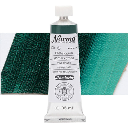 Tinta Óleo Schmincke Norma 35ml S1 500 Phthalo Green