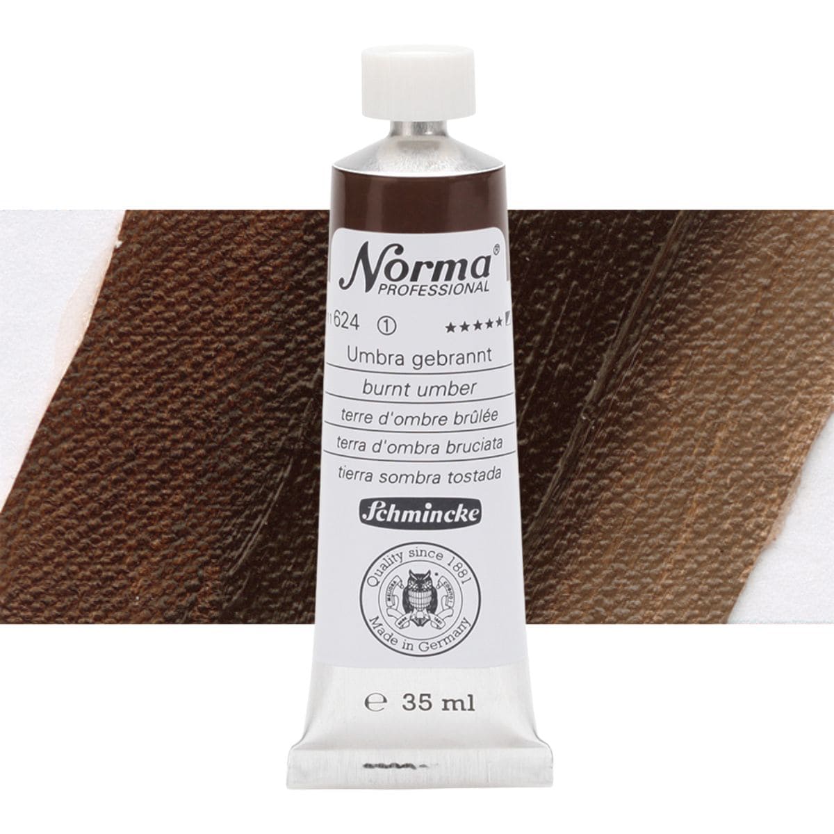 Tinta Óleo Schmincke Norma 35ml S1 624 Burnt Umber