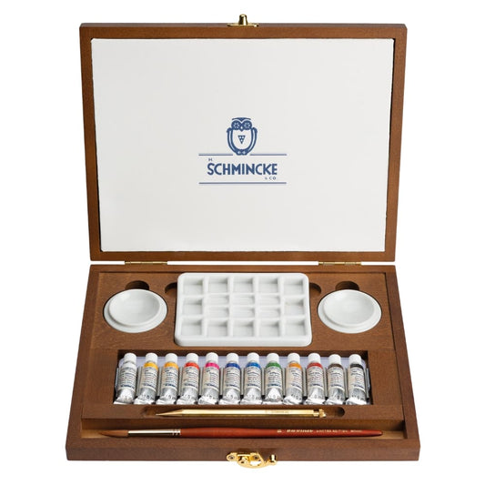 Tinta Aquarela Schmincke Horadam Bisnaga 12 Cores Retrô