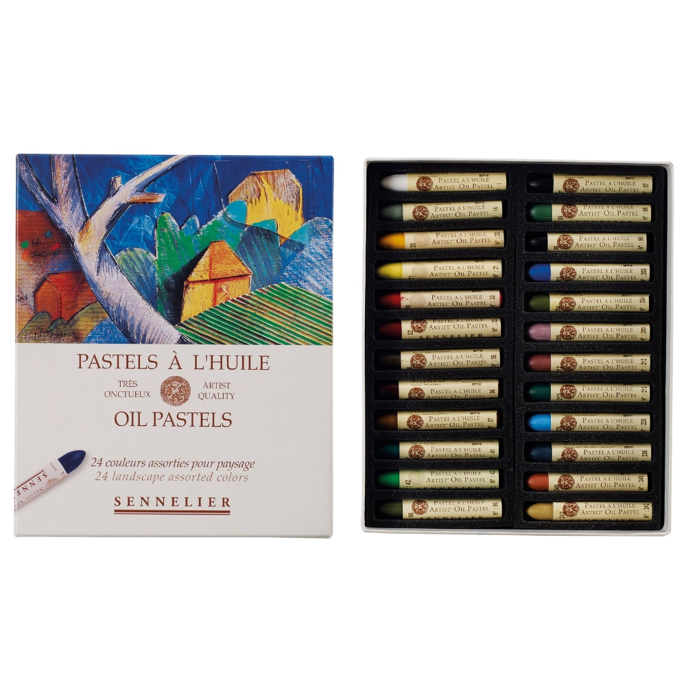 Pastel Oleoso Sennelier 24 Cores Landscape