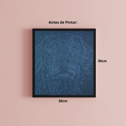 Conjunto Pintura Numerada Arte Terapia 30X30cm My Dog